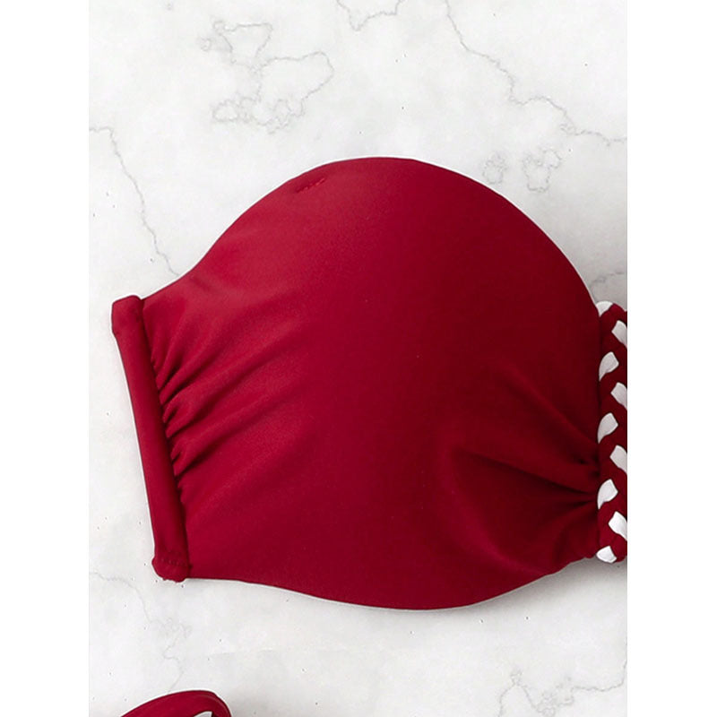 The Ibiza Braided Bandeau Bikini Set