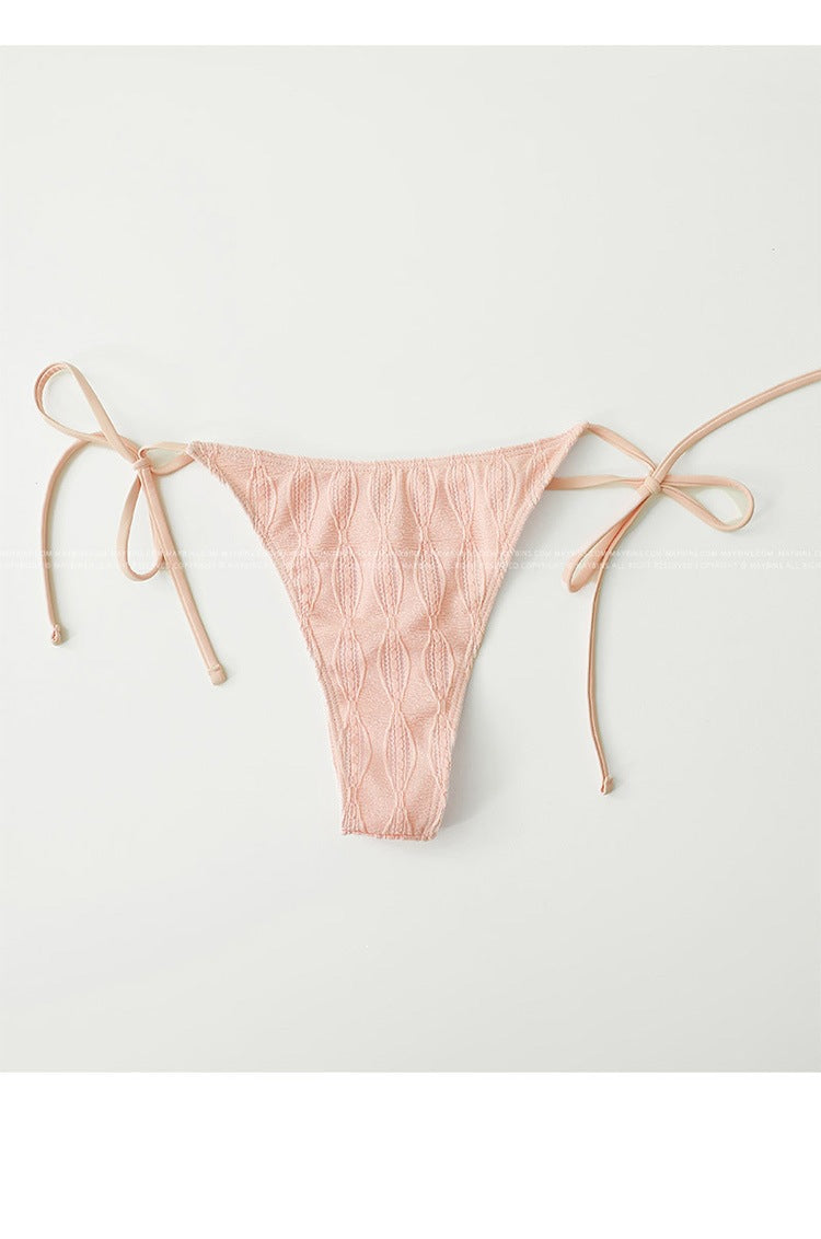 The Riviera Blush Triangle Bikini Set