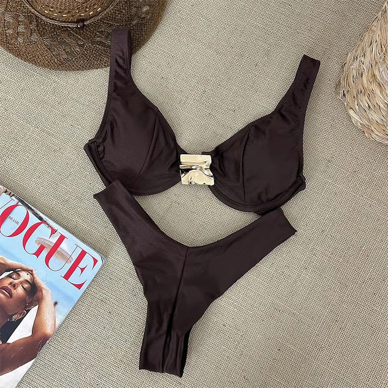Underwire Swimwear, Two-Piece Bikini Set for Women