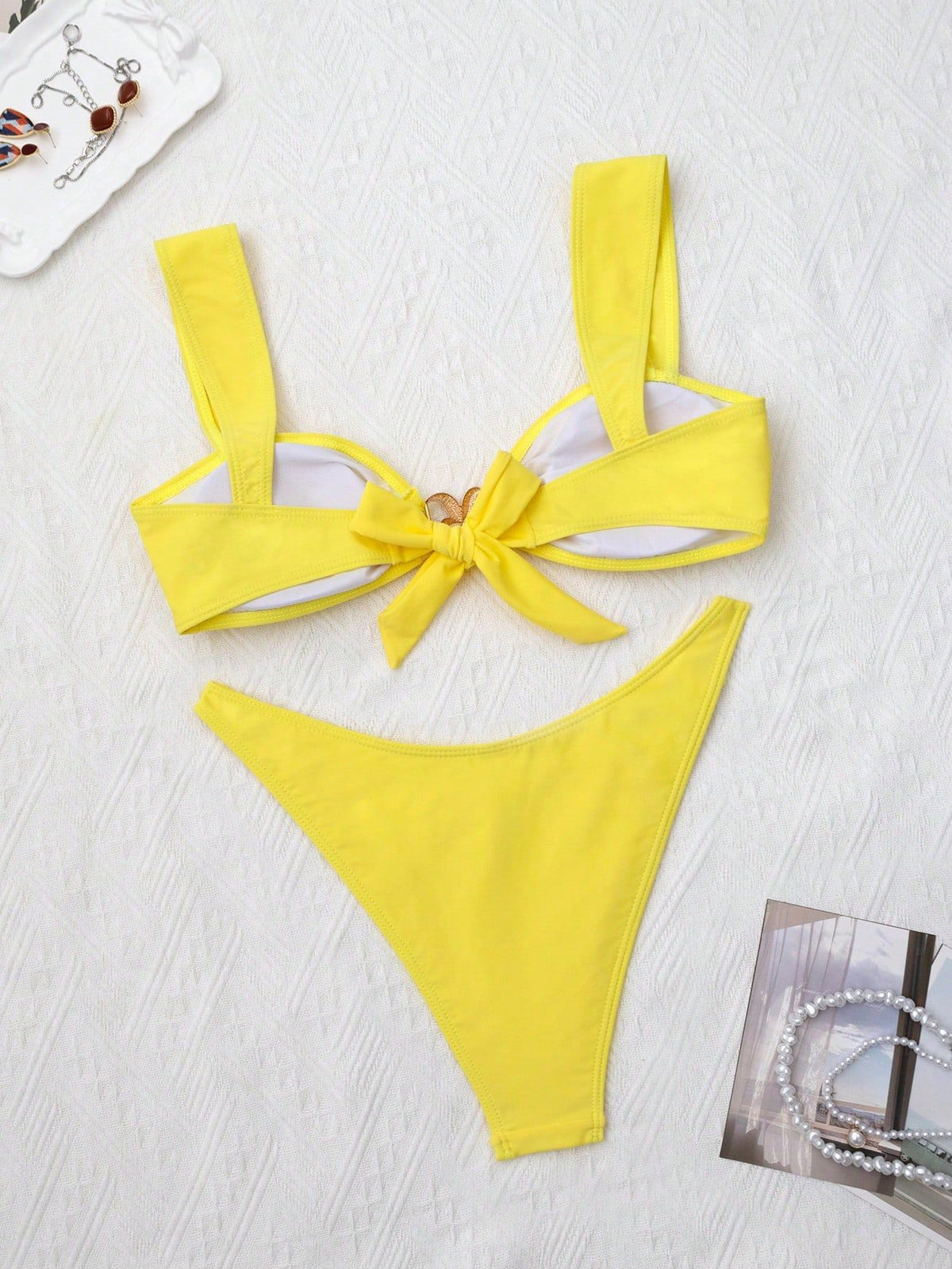 The Valencia Gold Hardware Bikini Set