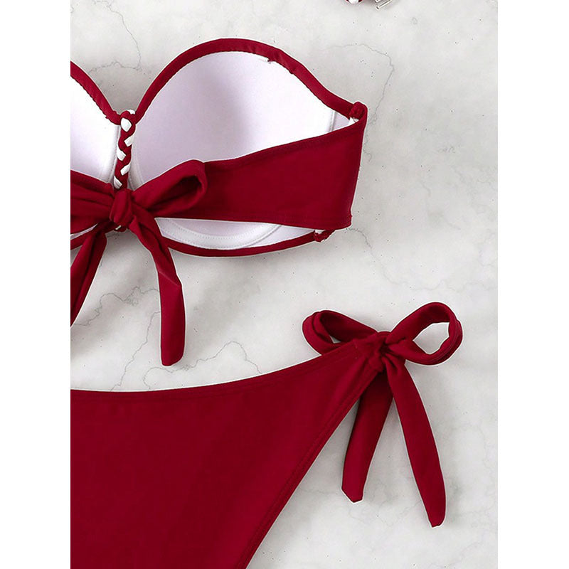 The Ibiza Braided Bandeau Bikini Set