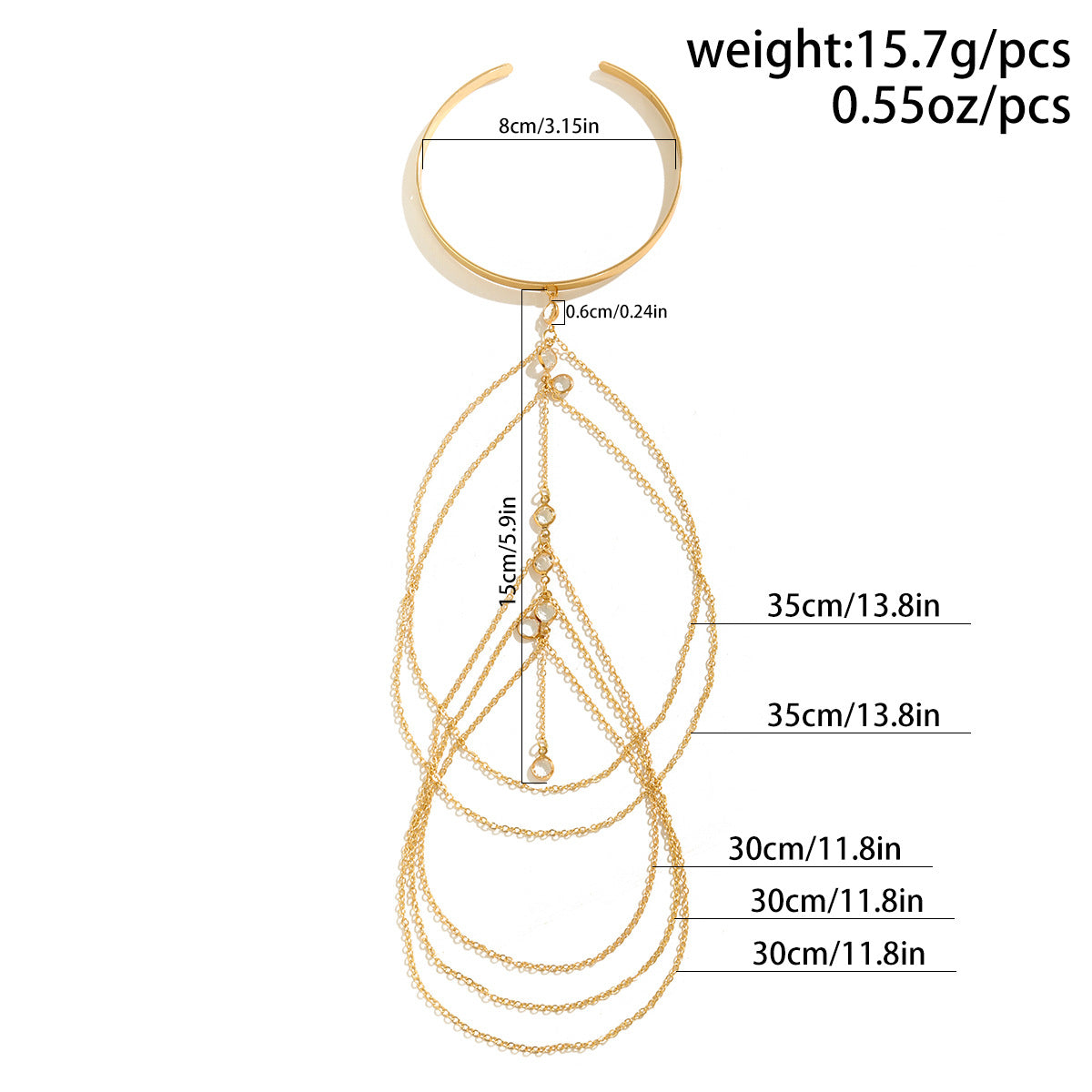 The Cascading Waterfall Arm Cuff