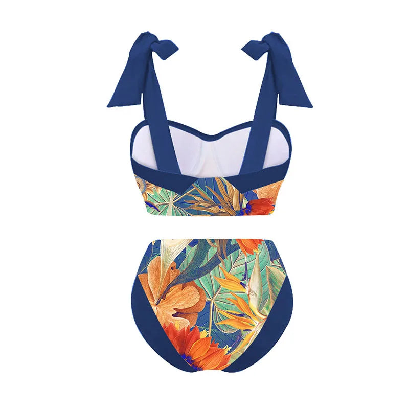 The Palermo Tropical Bikini & Sarong Set