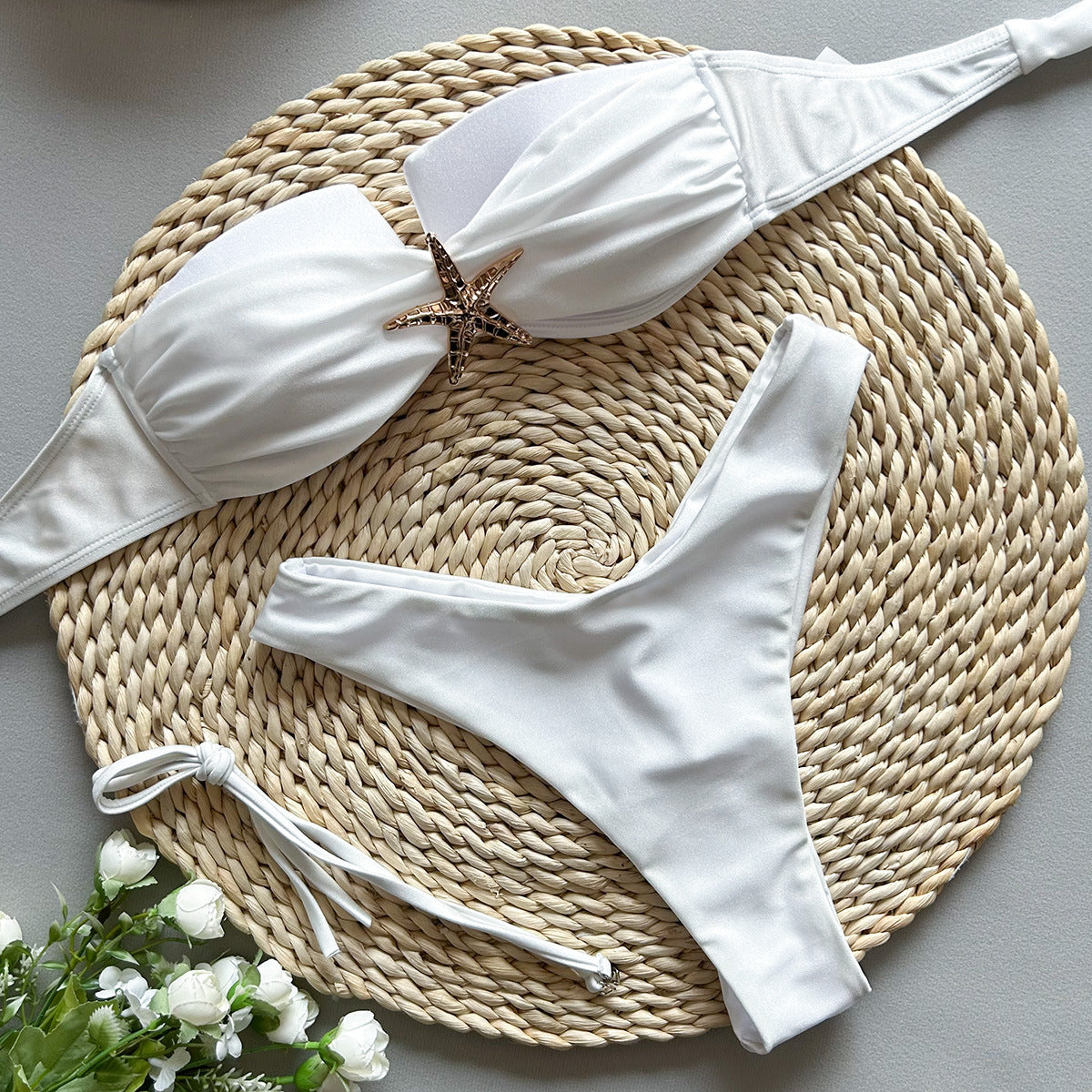 The Sardinia Starfish Bandeau Bikini Set