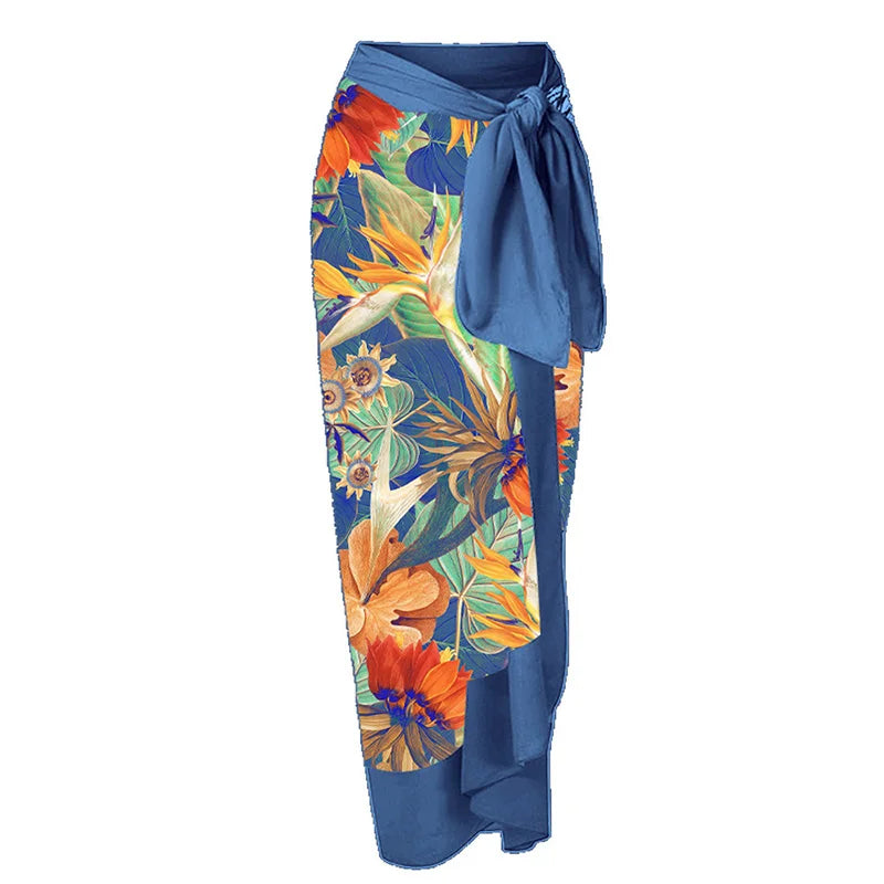The Palermo Tropical Bikini & Sarong Set
