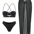 The Capri Pearl-Trim 3-Piece Set