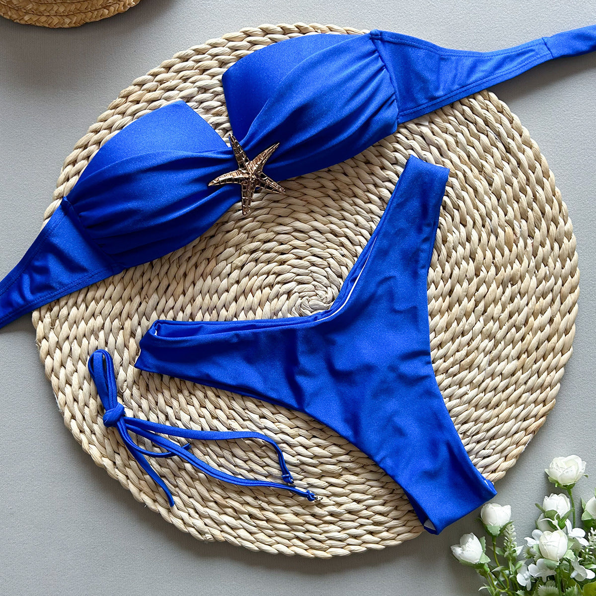 The Sardinia Starfish Bandeau Bikini Set