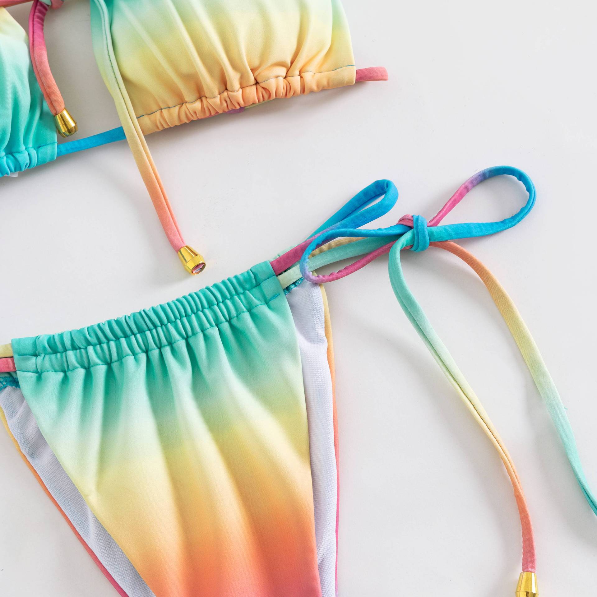 The Bali Sunset Ombré String Bikini Set