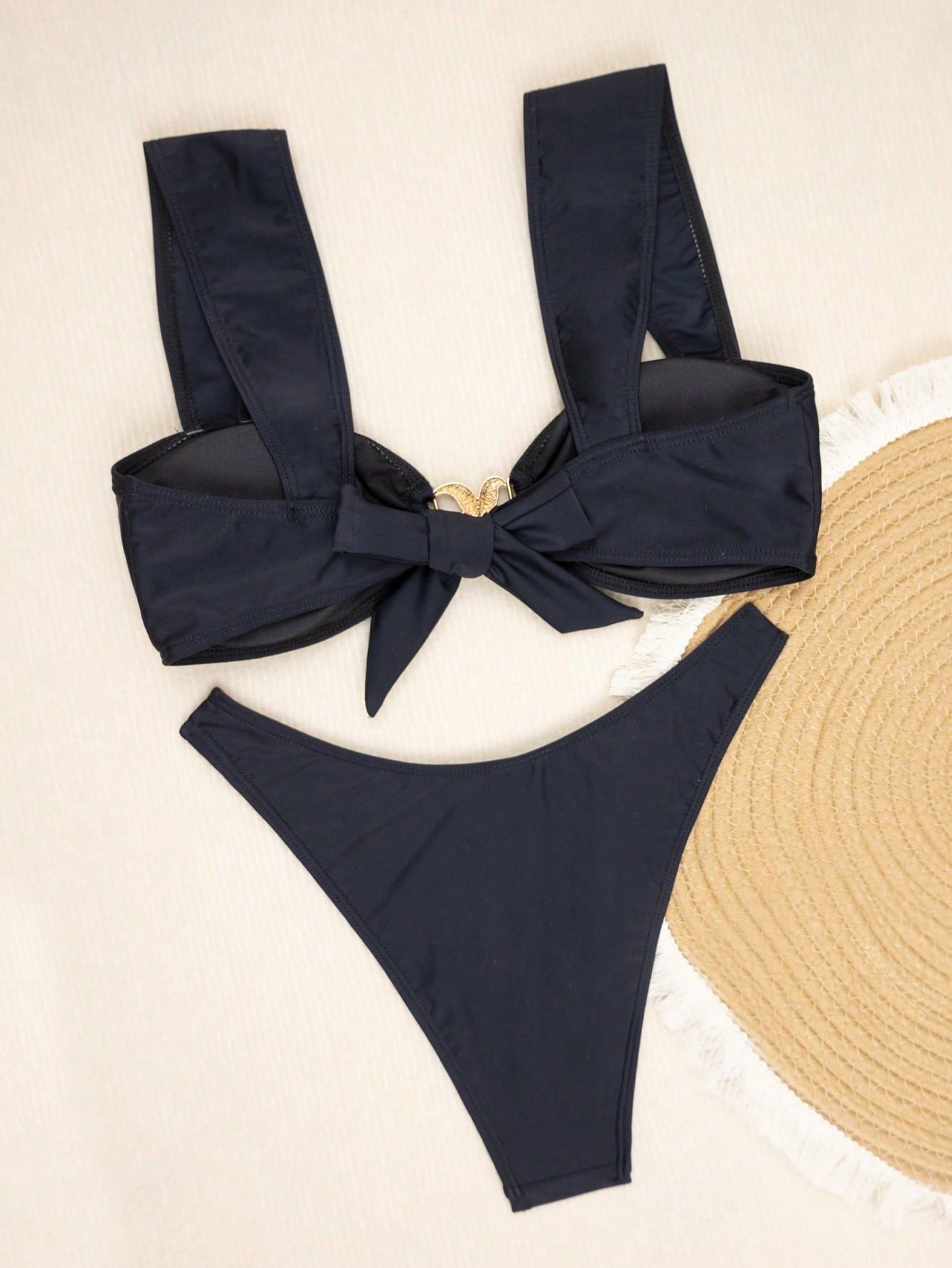 The Valencia Gold Hardware Bikini Set