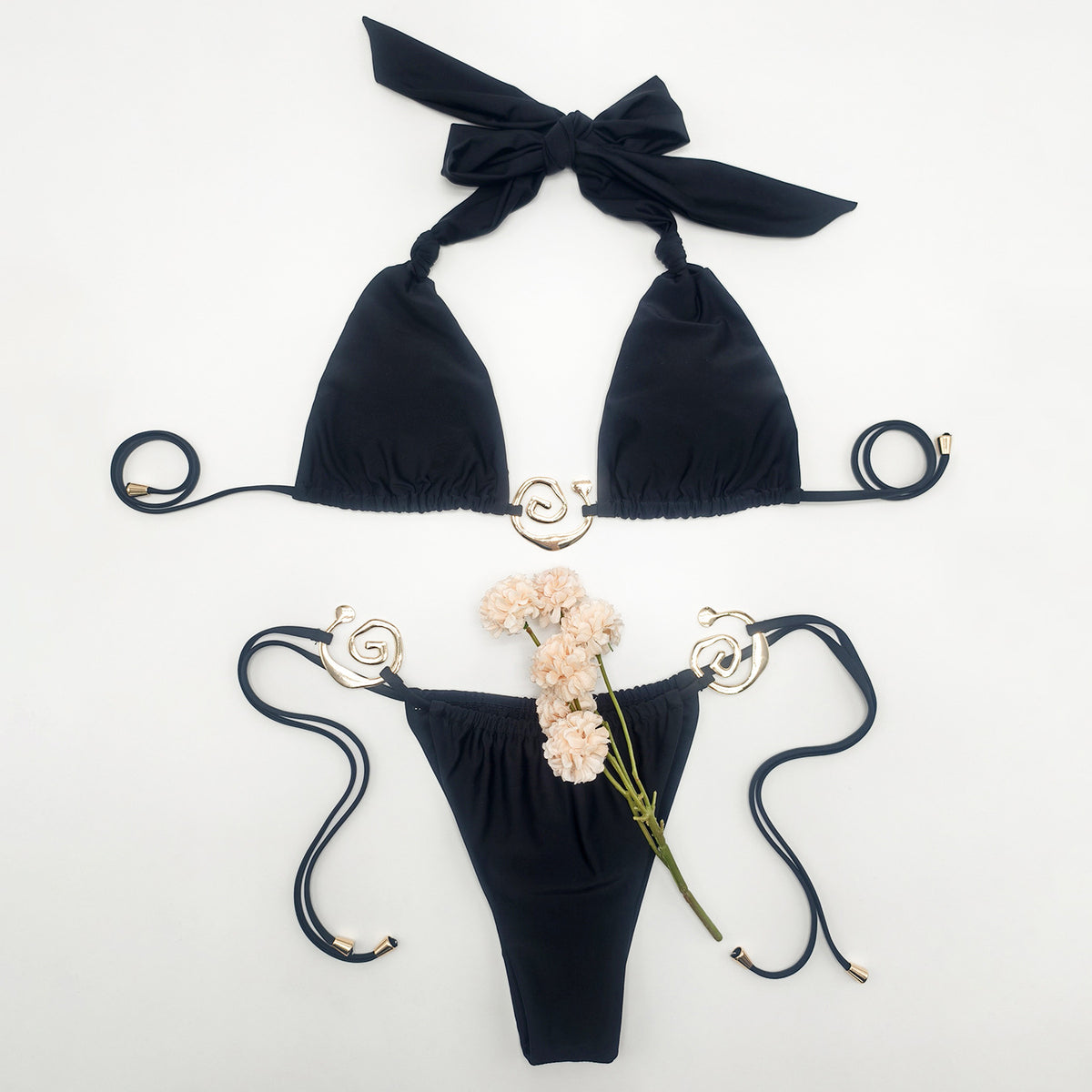 The Antibes Duo: Noir & Blanc Bikini Set