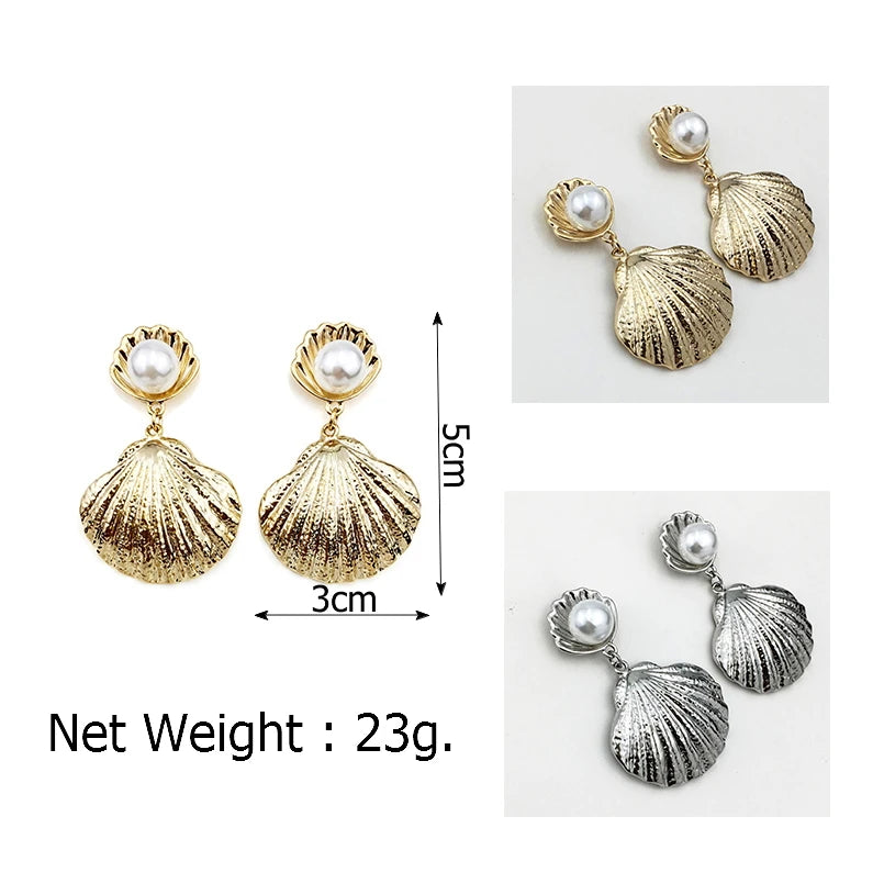 The Cyclades Pearl Shell Earrings