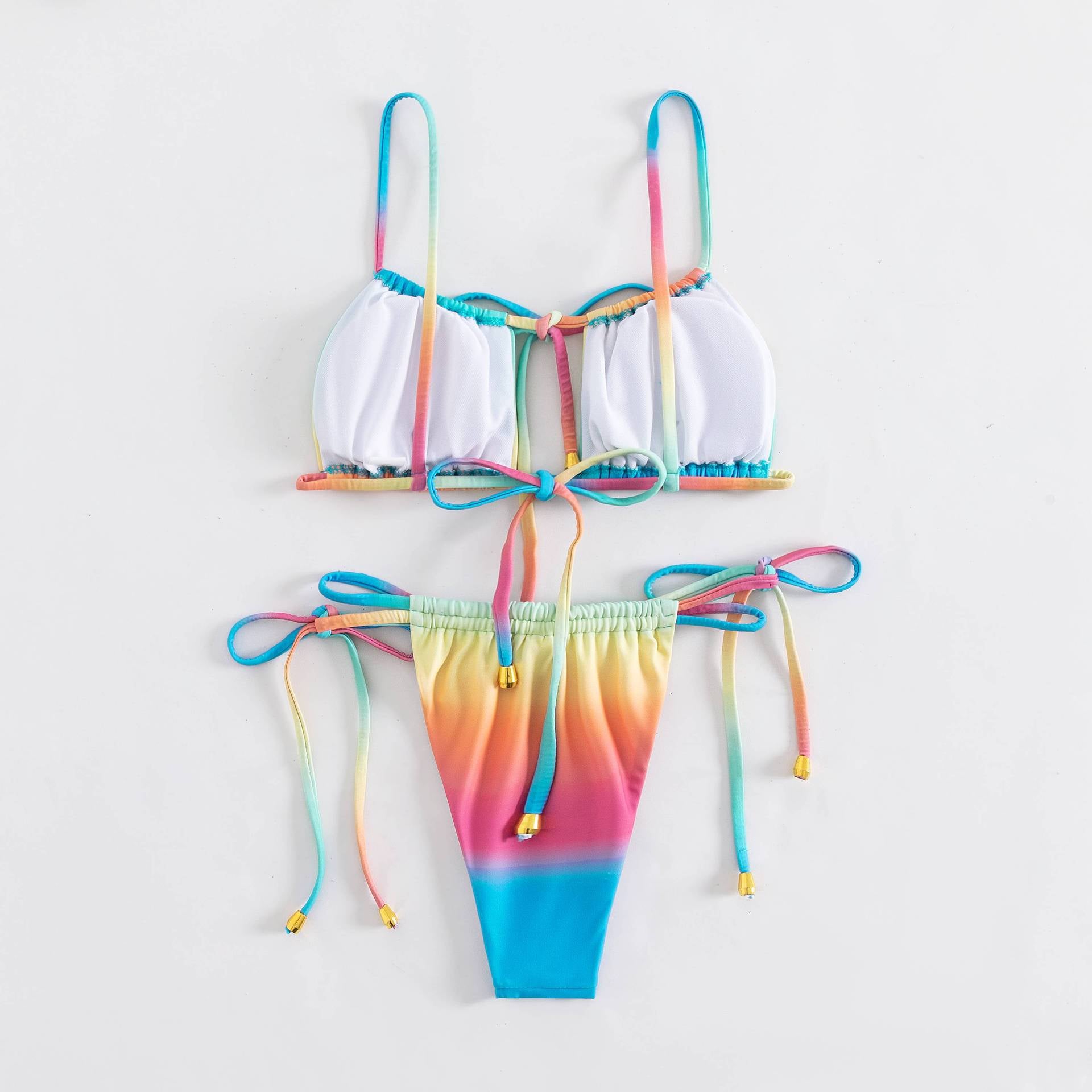 The Bali Sunset Ombré String Bikini Set