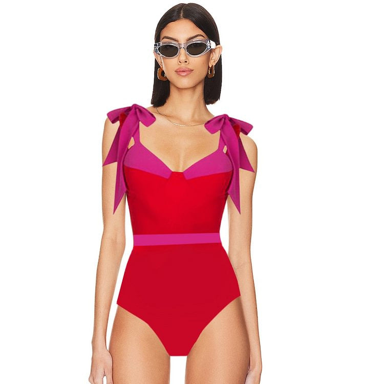 The Positano Bow One-Piece & Sarong Set