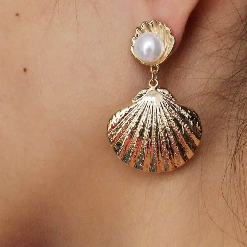 The Cyclades Pearl Shell Earrings