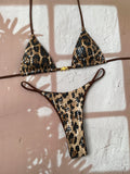 The Gia Shimmer Sequins Leopard Bikini Set
