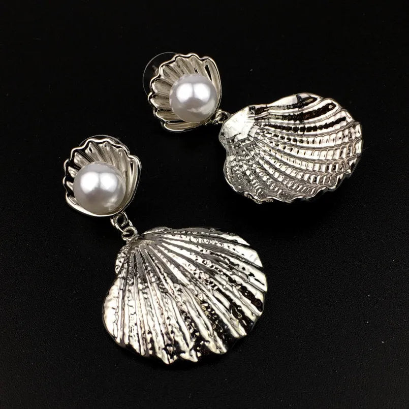The Cyclades Pearl Shell Earrings