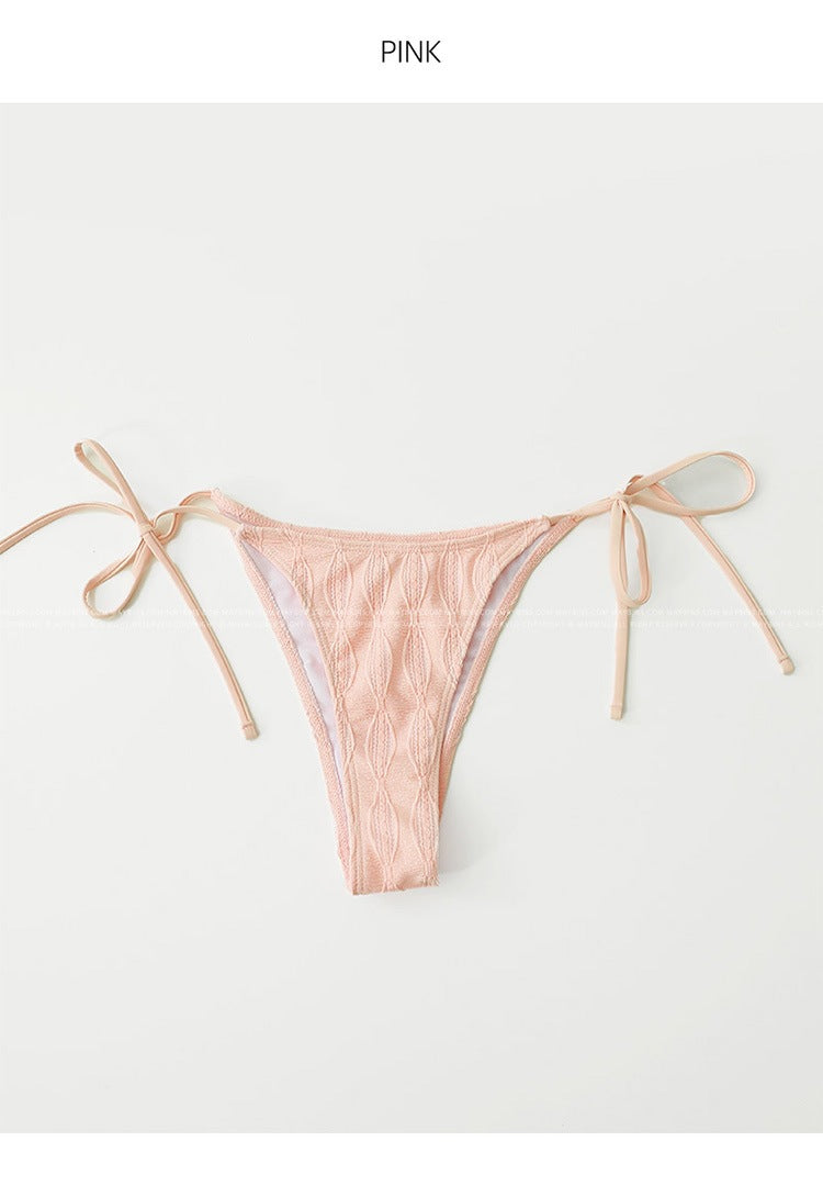 The Riviera Blush Triangle Bikini Set