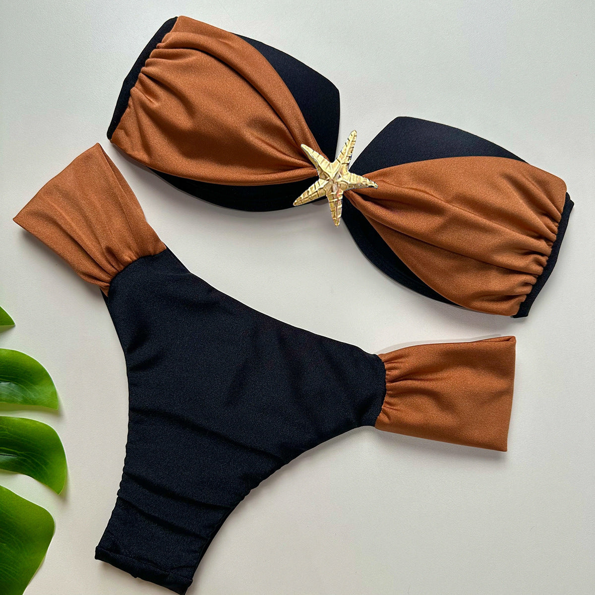 The Sardinia Starfish Bandeau Bikini Set